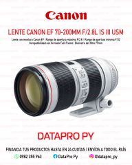 Lente Canon EF 70-200mm. F/2.8L IS III USM